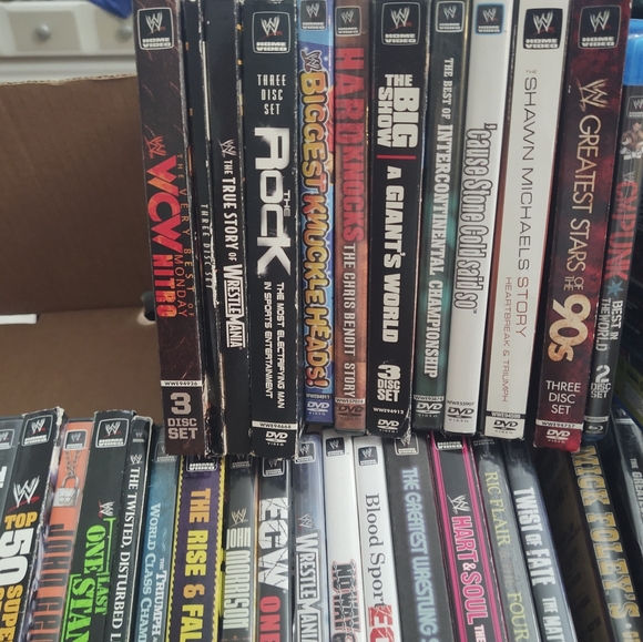 Vintage WWF WCW Wrestling DVDs collection 44 Lot - Picture 4 of 8